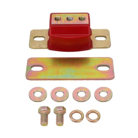 Top Street Performance Transmission Mounts 81103 Mounts, Automatic, Red Polyurethane, with Bracket, Steel, Zinc Plated, GM Transmission, RWD, Each