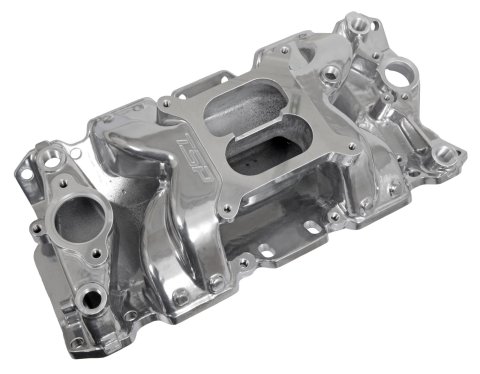 Top Street Performance Air Gap Intake Manifolds 82025 Manifold, Dual Plane, Gap, Aluminum, Polished, Square Bore, Chevrolet, Small Block, Each