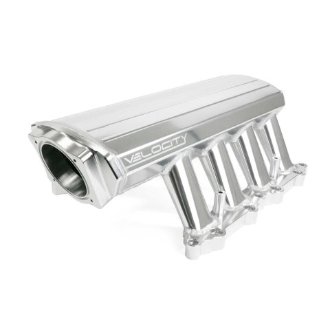 Top Street Performance Intake Manifolds, Fuel Injected 84050CA COYOTE 5.0L ALUMINUM FABRICATED INTAKE MANIFOLD, 102MM, CLEAR ANODIZED