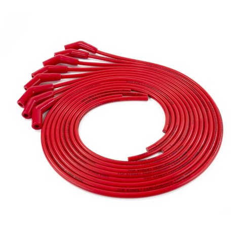 Top Street Performance Premium Spark Plug Wire Sets 85235 Sets, Premium, Male/HEI and Female/Socket, Spiral Core, Red Wires, 8.50mm Diameter, V8, Set of 8