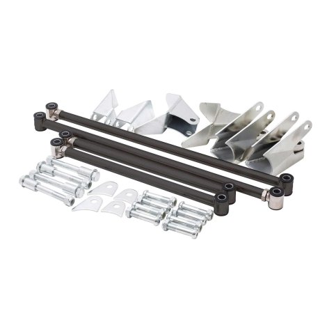 Top Street Performance Triangulated 4-Link Rear-End Suspension Kits for 1932 STREET ROD - CB5101 Link Kit, Kit, Shock Mounts, Steel Tube, 1.00 in. Lower/Upper Tube Diameter, Ford, Kit