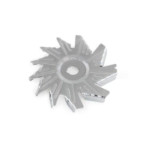 Top Street Performance Alternator Fans ES1096C Fan, Steel, Chrome, Buick, Chevy, Ford, Oldsmobile, Pontiac, Each