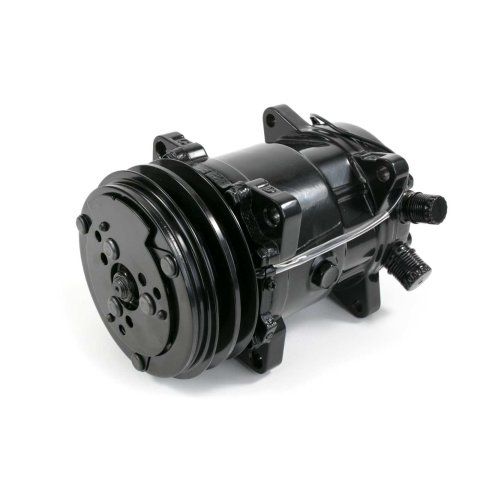 Top Street Performance Sanden Air Conditioning Compressors HC5001BK Compressor, 508, Aluminum, Black, 2-groove, V-belt, R-134A, Each