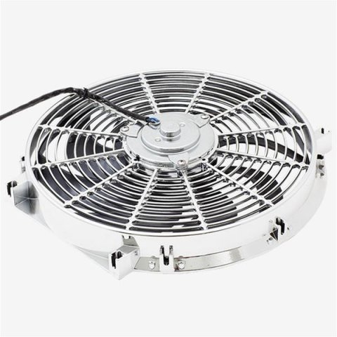 Top Street Performance Fans, Electric HC6104C 14" UNIVERSAL ELECTRIC COOLING FAN, S-BLADE, CHROME