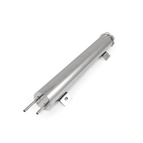 Top Street Performance Stainless Steel Overflow Tanks HC6323 Tank, 22 oz., Cylindrical, Steel, Natural, Recirculating, 2 in. Diameter, 15 in. Length, Each