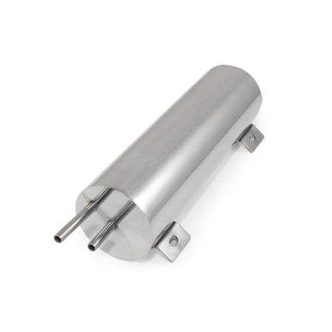 Top Street Performance Stainless Steel Overflow Tanks HC6327 Tank, 34 oz., Cylindrical, Steel, Natural, Recirculating, 3 in. Diameter, 10 in. Length, Each