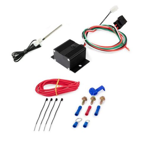 Top Street Performance Fan Switches HC7111BK ADJUSTABLE ELECTRIC FAN CONTROLLER WIRING HARNESS KIT, PROBE THERMOSTAT, 150-240 DEGREE F, BLACK