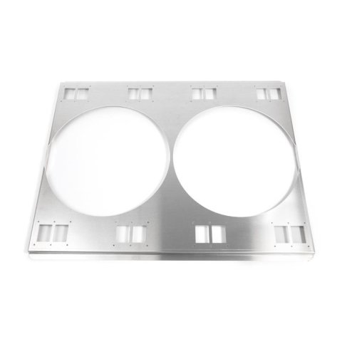 Top Street Performance Fan Shrouds HC7512D Shroud, Aluminum, Natural, Dual Fan, 12 in. Diameter, Each