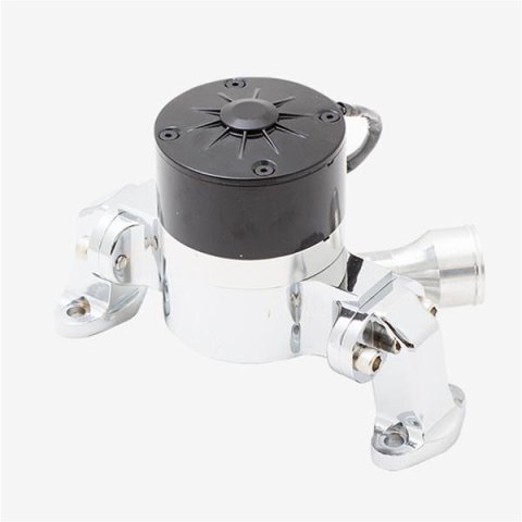 Top Street Performance Water Pumps, Electrical HC8010C ALUMINUM ELECTRIC WATER PUMP - CHEVY SB, 35 GPM, CHROME