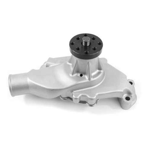 Top Street Performance High-Flow Mechanical Water Pumps HC8011 Pump, Mechanical, Short, High-Volume, Clockwise, Aluminum, Satin, Chevy, Small Block, Each
