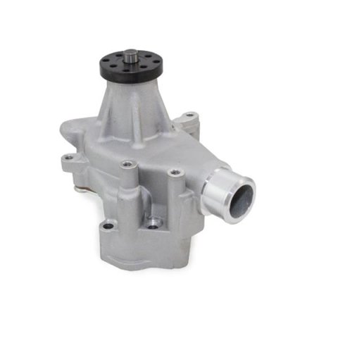 Top Street Performance High-Flow Mechanical Water Pumps HC8012 Pump, Mechanical, Long, High-Volume, Clockwise, Aluminum, Satin, Chevy, Small Block, Each