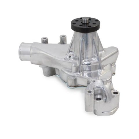 Top Street Performance High-Flow Mechanical Water Pumps HC8012P Pump, Mechanical, Long, High-Volume, Clockwise, Aluminum, Polished, Chevy, Small Block, Each
