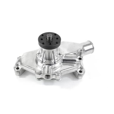 Top Street Performance High-Flow Mechanical Water Pumps HC8013P Pump, Mechanical, Short, High-Volume, CounterClockwise, Aluminum, Polished, Chevy, Small Block, Each