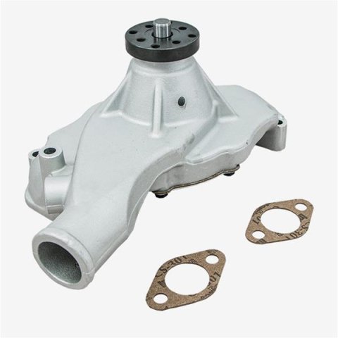 Top Street Performance High-Flow Mechanical Water Pumps HC8021 ALUMINUM MECHANICAL WATER PUMP - CHEVY BB, SHORT, SATIN