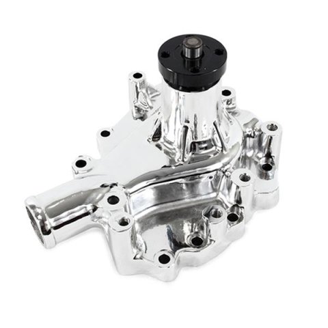 Top Street Performance High-Flow Mechanical Water Pumps HC8051C ALUMINUM MECHANICAL WATER PUMP - FORD 351C/351M/400, CHROME
