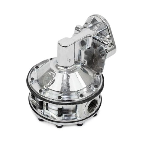 Top Street Performance Mechanical Fuel Pumps JM1016C Pump, Mechanical, 110 gph, 9 psi, Chrome Finish, Chevy, Small Block V8, Each