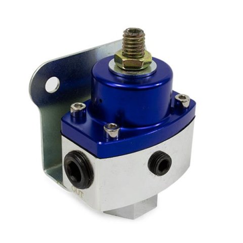 Top Street Performance Billet Aluminum Fuel Pressure Regulators JM1057BL Regulator, 5-12 psi, Aluminum, Blue Anodized, Universal, Each