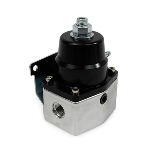 Top Street Performance Billet Aluminum Fuel Pressure Regulators JM1059BK Regulator, 40-75 psi, Aluminum, Black/Clear Anodized, Universal, Each