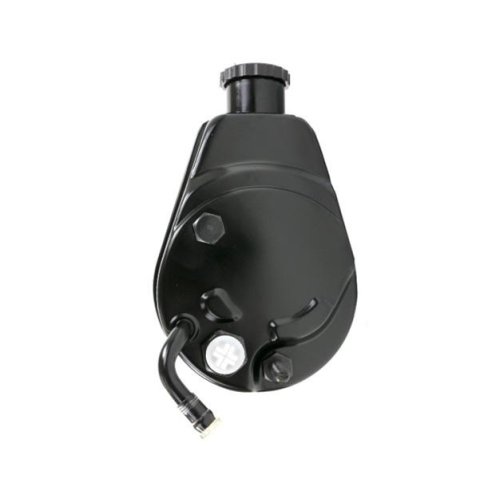 Top Street Performance Saginaw P Series Power Steering Pumps JM2000BK Pump, Series, Attached Reservoir, Keyway Pulley Style, Black Reservoir, with Black Cap, Each