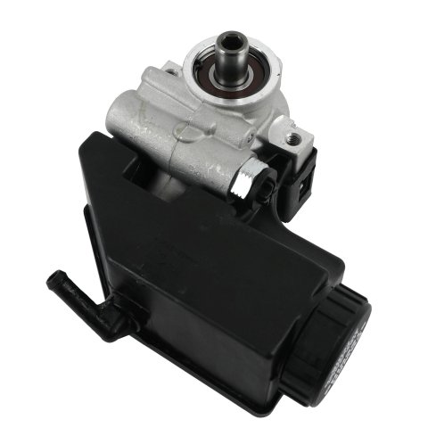 Top Street Performance GM Type II/Saginaw TC Series Power Steering Pumps JM2011 Pump, II Pump, Satin Pump, Black Reservoir, Aluminum, Press-Fit Pulley Style, Each