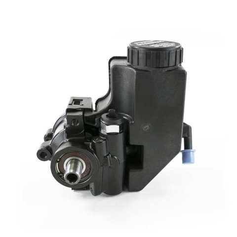 Top Street Performance GM Type II/Saginaw TC Series Power Steering Pumps JM2011BK Pump, II Pump, Black Reservoir, Aluminum, Satin, Press-Fit Pulley Style, Each