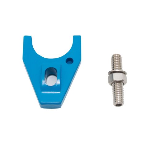 Top Street Performance Distributor Hold-Down Clamps JM6926BL Clamp, Aluminum, Blue, Stud Mount, Chevrolet, Each