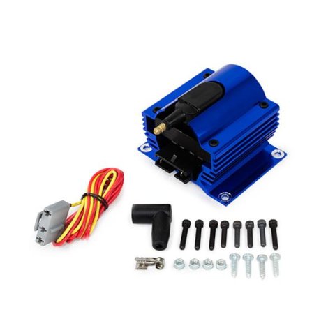Top Street Performance Ignition Coils JM6930BL IGNITION COIL - EXTERNAL E-CORE, 50K VOLT, BLUE