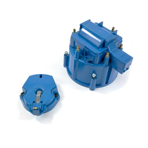 Top Street Performance Distributor Cap and Rotor Kits JM6953BL HEI DISTRIBUTOR CAP & ROTOR KIT - OEM CAP, COIL COVER, ROTOR, V6/I6 ENGINE, BLUE