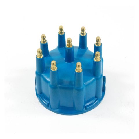 Top Street Performance Distributor Cap and Rotor Kits JM6971BL JM66/67XX PRO BILLET READY TO RUN DISTRIBUTOR CAP & ROTOR KIT - MALE CAP & ROTOR, V8 ENGINE, BLUE