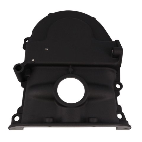 Top Street Performance Aluminum Timing Covers JM7308BK Cover, Aluminum, 1-Piece, Black Anodized, Includes Pointer and Hardware, Ford, FE, Each