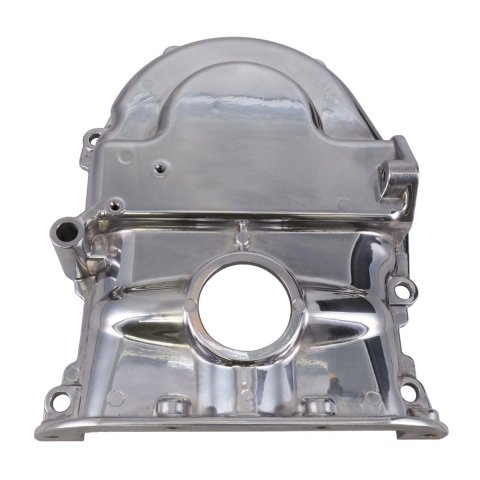 Top Street Performance Aluminum Timing Covers JM7308P Cover, Aluminum, 1-Piece, Polished, Includes Pointer and Hardware, Ford, FE, Each
