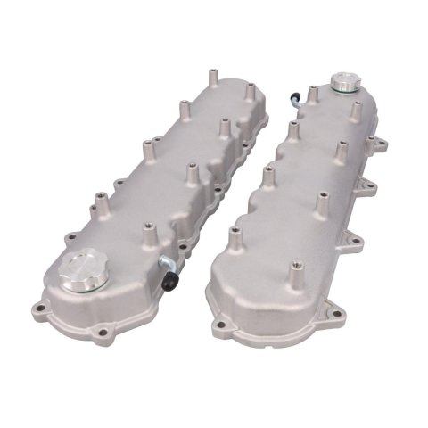 Top Street Performance LT Cast Aluminum Valve Covers JM8083-1 Covers, Aluminum, Tall, Perimeter Bolt, Use with Stock Coils/Brackets, Includes Gasket, Cap, Bolts, Clear Anodized, Chevy, Gen V, Pair