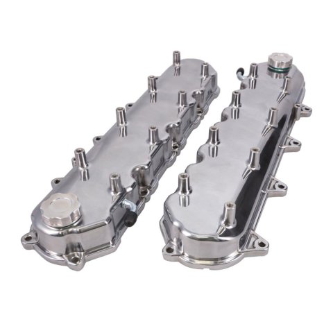 Top Street Performance LT Cast Aluminum Valve Covers JM8083-1P Covers, Aluminum, Tall, Perimeter Bolt, Use with Stock Coils/Brackets, Includes Gasket, Cap, Bolts, Polished, Chevy, Gen V, Pair