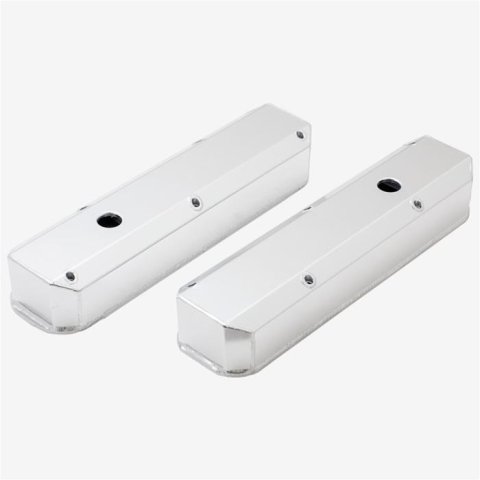Top Street Performance Fabricated Aluminum Valve Covers JM8096-7CA ALUMINUM TALL FABRICATED VALVE COVER - MOPAR SB, LONG BOLT, WITH BREATHER HOLE, CLE