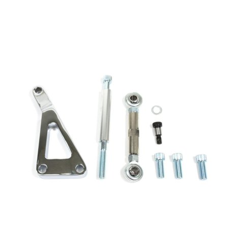 Top Street Performance Alternator Brackets JM9101C Bracket, Passenger Side, Billet Aluminum, Chrome, Chevrolet, Small Block, Long, Kit