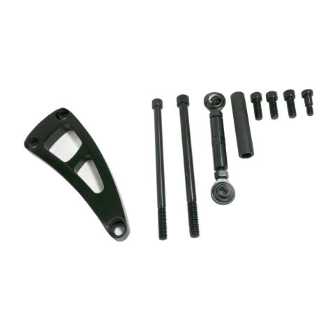 Top Street Performance Alternator Brackets JM9103BK ALUMINUM ALTERNATOR BRACKET KIT - CHEVY BB, LONG WATER PUMP, PASSENGER SIDE, BLACK