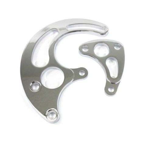 Top Street Performance Power Steering Brackets JM9115C ALUMINUM POWER STEERING PUMP BRACKET KIT - CHEVY BB, LONG WATER PUMP, CHROME