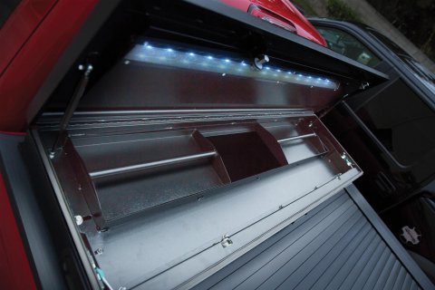 Truck Covers USA LED Accent Lights AX-604 Lights, Built-in Toolbox Light Strip/Shield (wire-in) for Work Cover Toolbox Unit