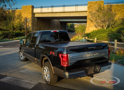 Truck Cover USA American Roll Tonneau Covers CR140 Covers, Roll, Retractable, Hard Style, Aluminum, Black Textured, 8 ft. Bed Length, Ford, Each