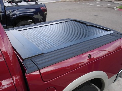 Truck Cover USA American Roll Tonneau Covers CR305 Covers, Roll, Retractable, Hard Style, Aluminum, Black Textured, 5.5 ft. Bed Length, Dodge, Ram, Each