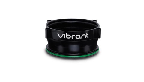 Vibrant Performance Throttle Body to HD Adapters 12473 Adapter, LS 92mm, 4 in. Clamp, Aluminum, Black Anodized, Each