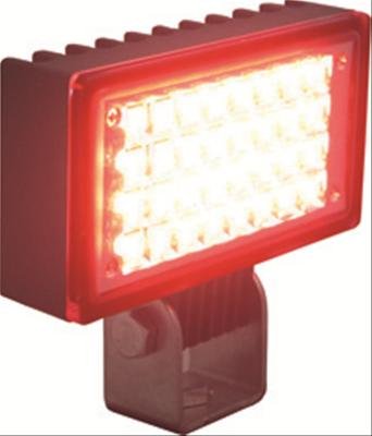 Vision X Utility LED Flood Lights 9121369 Offroad light Accessory 3.4" 1.9" UTILITY FLOOD BLACK 32 RED LEDS