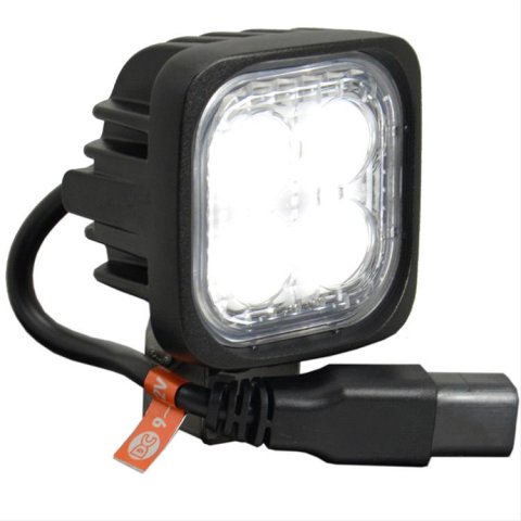 Vision X Duralux Series LED Work Lights 9895499 Auxiliary Light, LED, Flood, Clear Lens, Black Aluminum Housing, Each