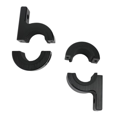 Vision X Lighting Light Mount Brackets 9897288 Auxiliary PAIR OF BLACK 1.25" TUBE FRAME MOUNTING CLAMP (FOR M8 MOUNTING BOLT)