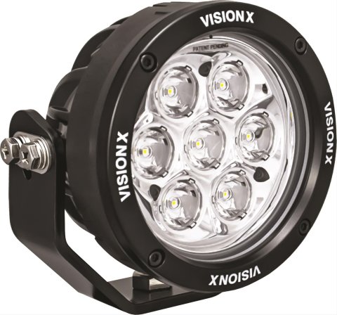 Vision X LED Cannon Series Auxiliary Lights 9907499 Lights, Canon Series, Driving/Spot, 4.7 in.Round, Black Housing, Clear Lens, 49 watts, Each