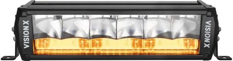 Vision X Shocker Series 3,550/6,420 Lumens 12 Inch LED Light Bar 9929705 Bar, Dual Mode, 12.00 in., Rectangular, 6 White/Amber LEDs, Aluminum Housing, Black, 70.0/60.0 Watts, Lumens, Each