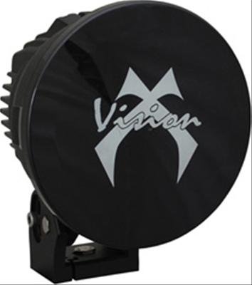Vision X Auxiliary Light Blackout Covers 9160245 Covers, Blackout, Round, Polycarbonate, Black, Logo, 6.700 in. Diameter, Each