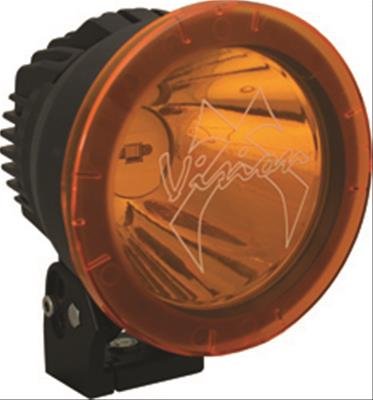 Vision X Auxiliary Light Spot Beam Covers 4002784 Covers, Beam, Round, Polycarbonate, Yellow, Logo, 6.700 in. Diameter, Each