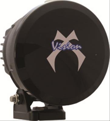 Vision X Auxiliary Light Spot Beam Covers 9157450 Covers, Round, Polycarbonate, Black, Logo, 4.500 in. Diameter, Each