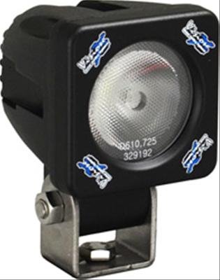 Vision X Solstice Solo LED Pod Lights 9888163 Auxiliary Light, Solo, Fog, Square, Black Anodized Housing, Clear Lens, 10 watt, Each